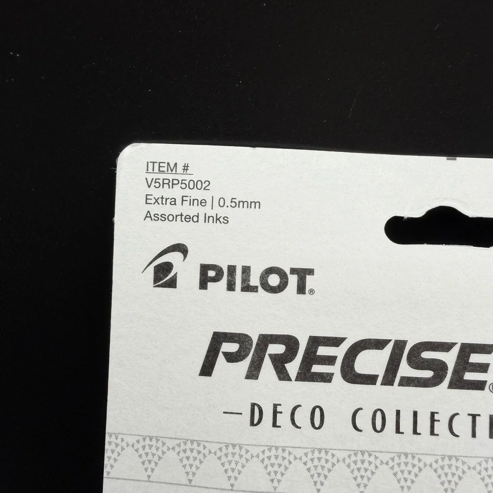 Pilot Precise V5 RT Premium Rolling Ball Pens Extra Fine 0.5mm Assorted 5 Count